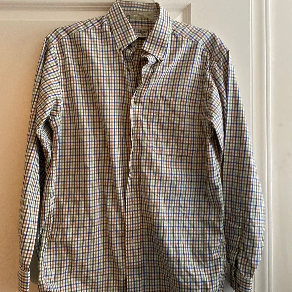 Mens Button Down‎ Shirt Small L.L. Bean